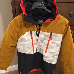686 Black Jacket with Red Accents